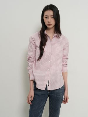 클래식 스트라이프 리벳 셔츠 [PINK] / GF1LSH501