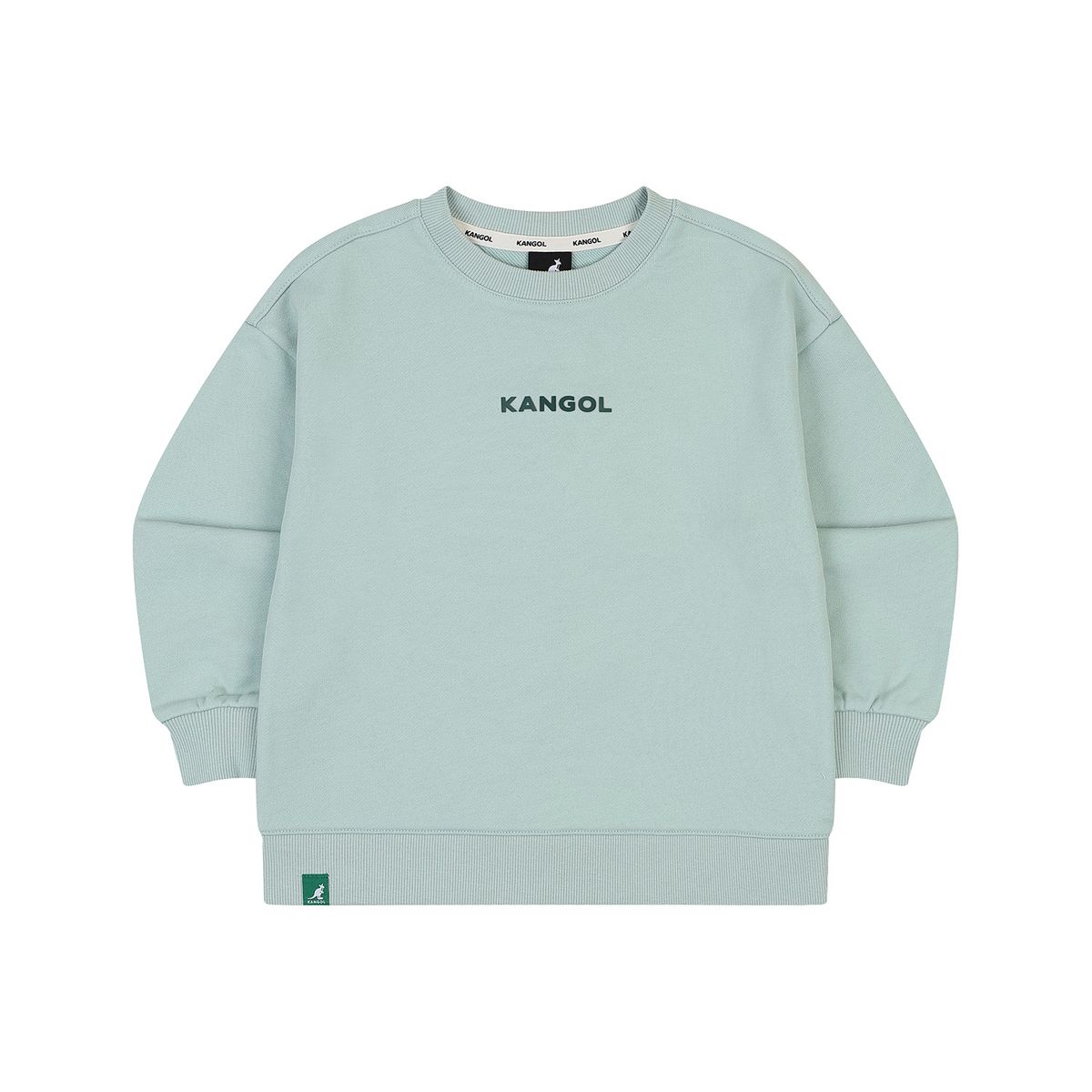 캉골키즈(KANGOL KIDS) 레터링 스탠다드 핏 스웻셔츠 SA 0001 민트