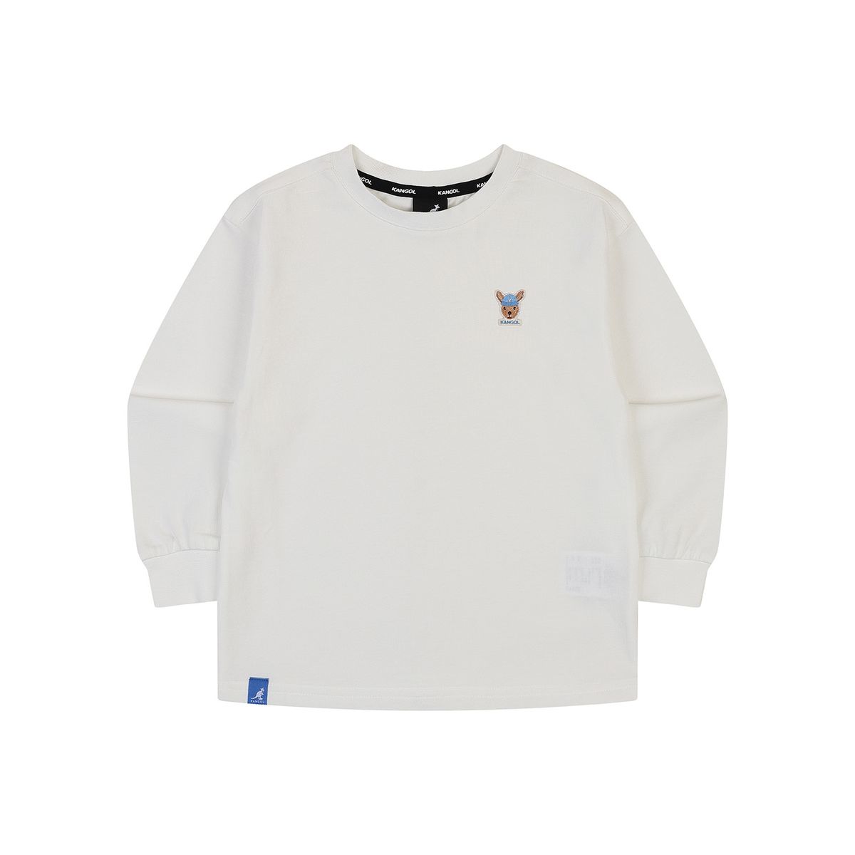 캉골키즈(KANGOL KIDS) 루 심볼 롱 슬리브 티셔츠 SA 0001 아이보리