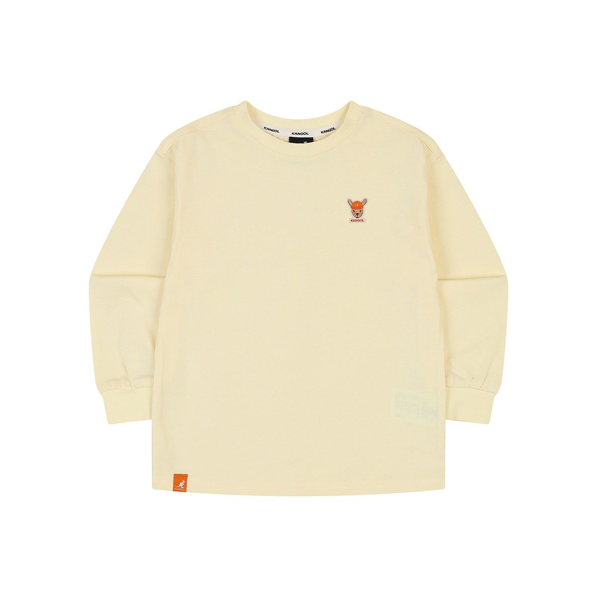 캉골키즈(KANGOL KIDS) 루 심볼 롱 슬리브 티셔츠 SA 0001 옐로우