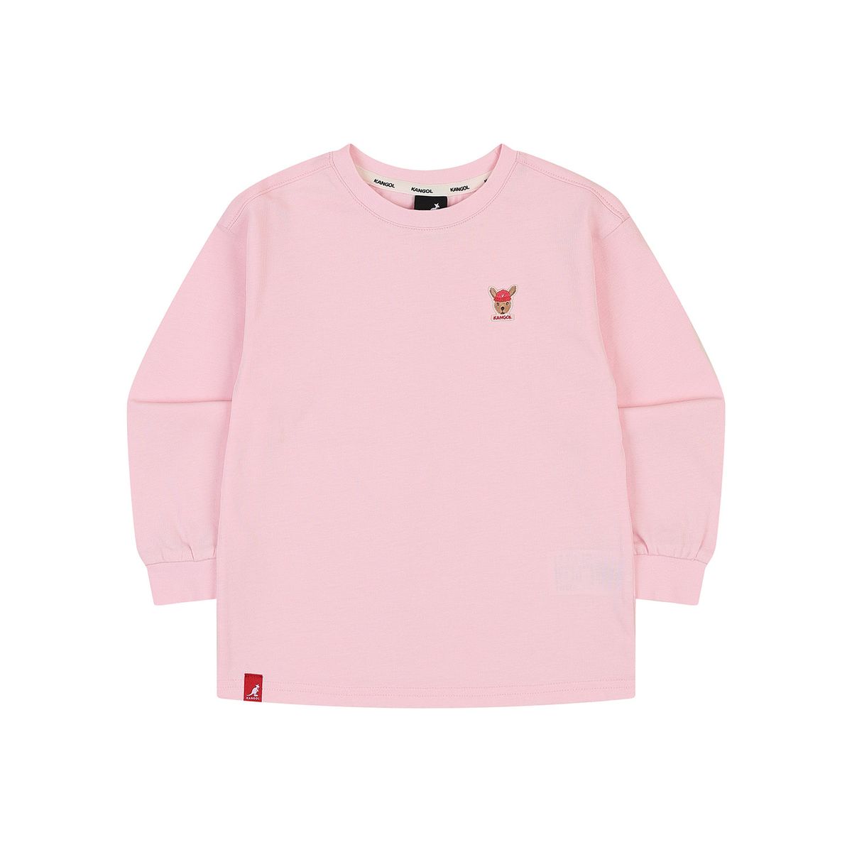 캉골키즈(KANGOL KIDS) 루 심볼 롱 슬리브 티셔츠 SA 0001 핑크