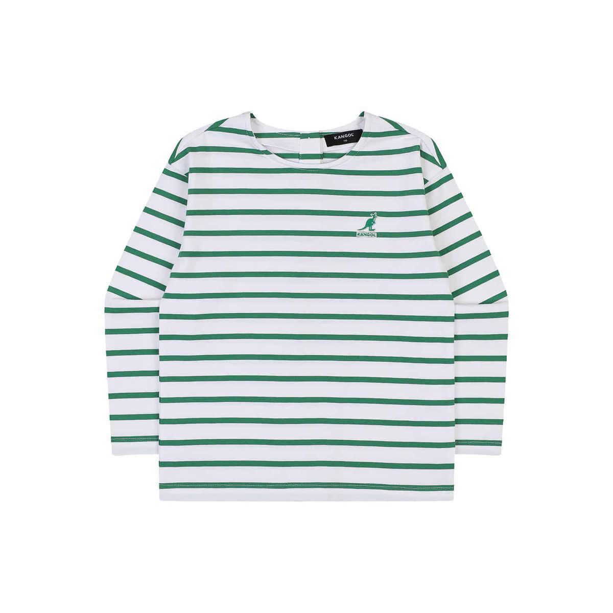 캉골키즈(KANGOL KIDS) 스트라이프 롱 슬리브 티셔츠 SA 0003 그린