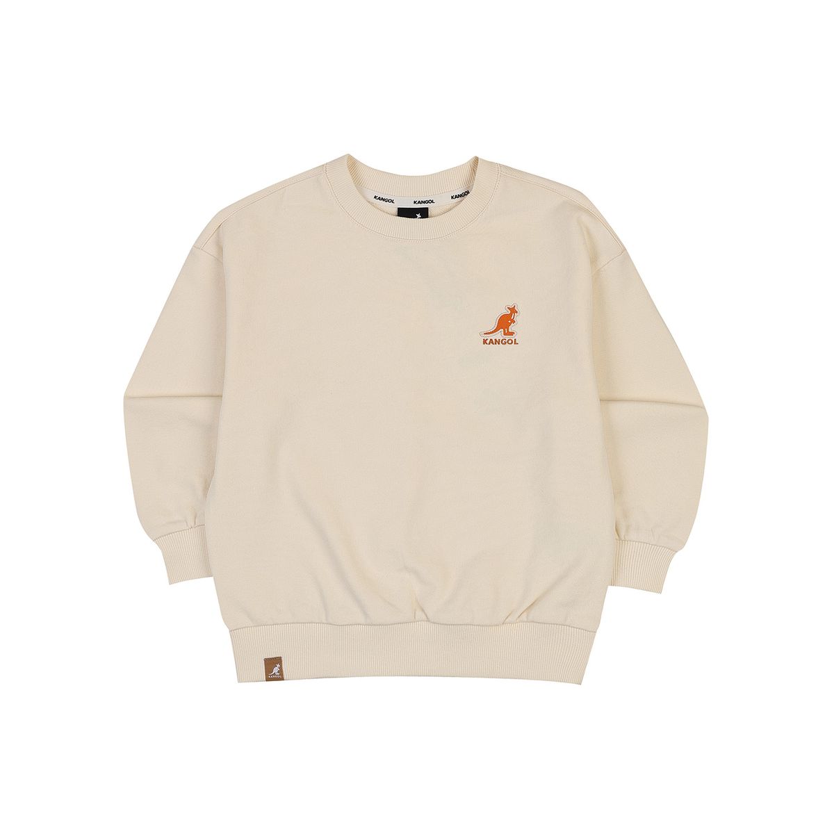 캉골키즈(KANGOL KIDS) 클럽 로고 스웻셔츠 SA 0103 아이보리