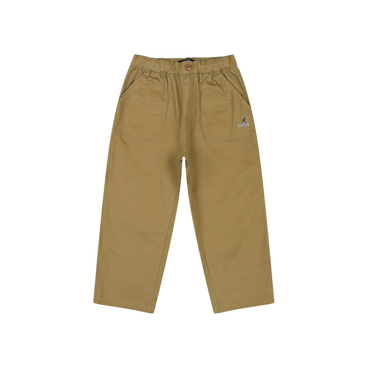 캉골키즈(KANGOL KIDS) 이지 핏 우븐 팬츠 SA 0002 브라운