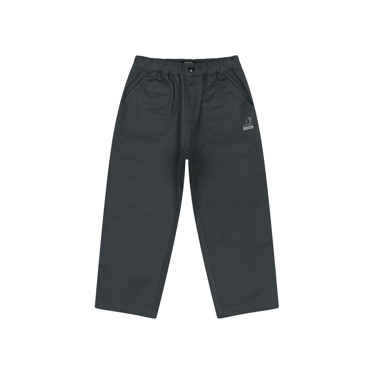 캉골키즈(KANGOL KIDS) 이지 핏 우븐 팬츠 SA 0002 차콜