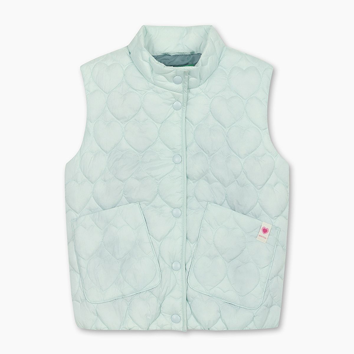 베네통키즈(BENETTONKIDS) 하트 퀼팅 베스트_2YCUGJ00LMT
