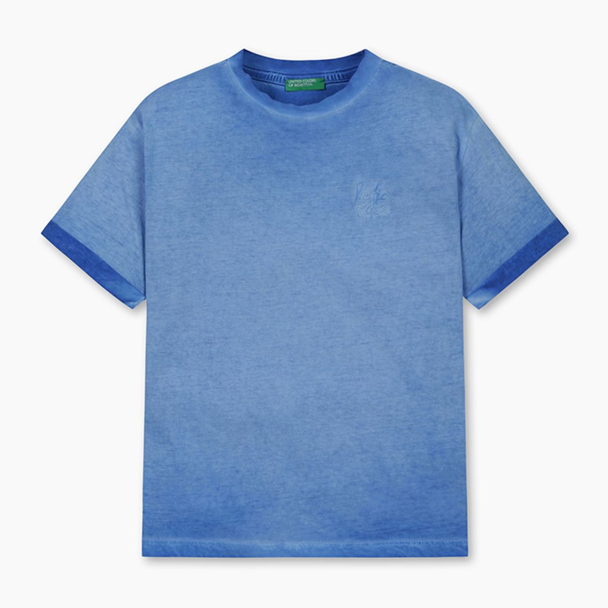 베네통키즈(BENETTONKIDS) 컬러 워싱 티셔츠_3085C10P9BL