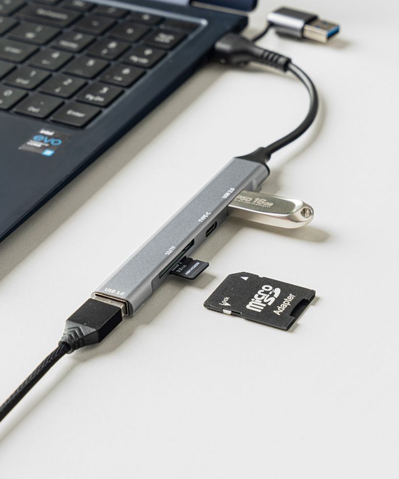 5in1 USB 3.0 4포트 c타입 멀티 허브 IMH-1