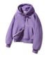 [기모] 스마일 피치 브러쉬 래글런 후드집업 BK7976_연보라