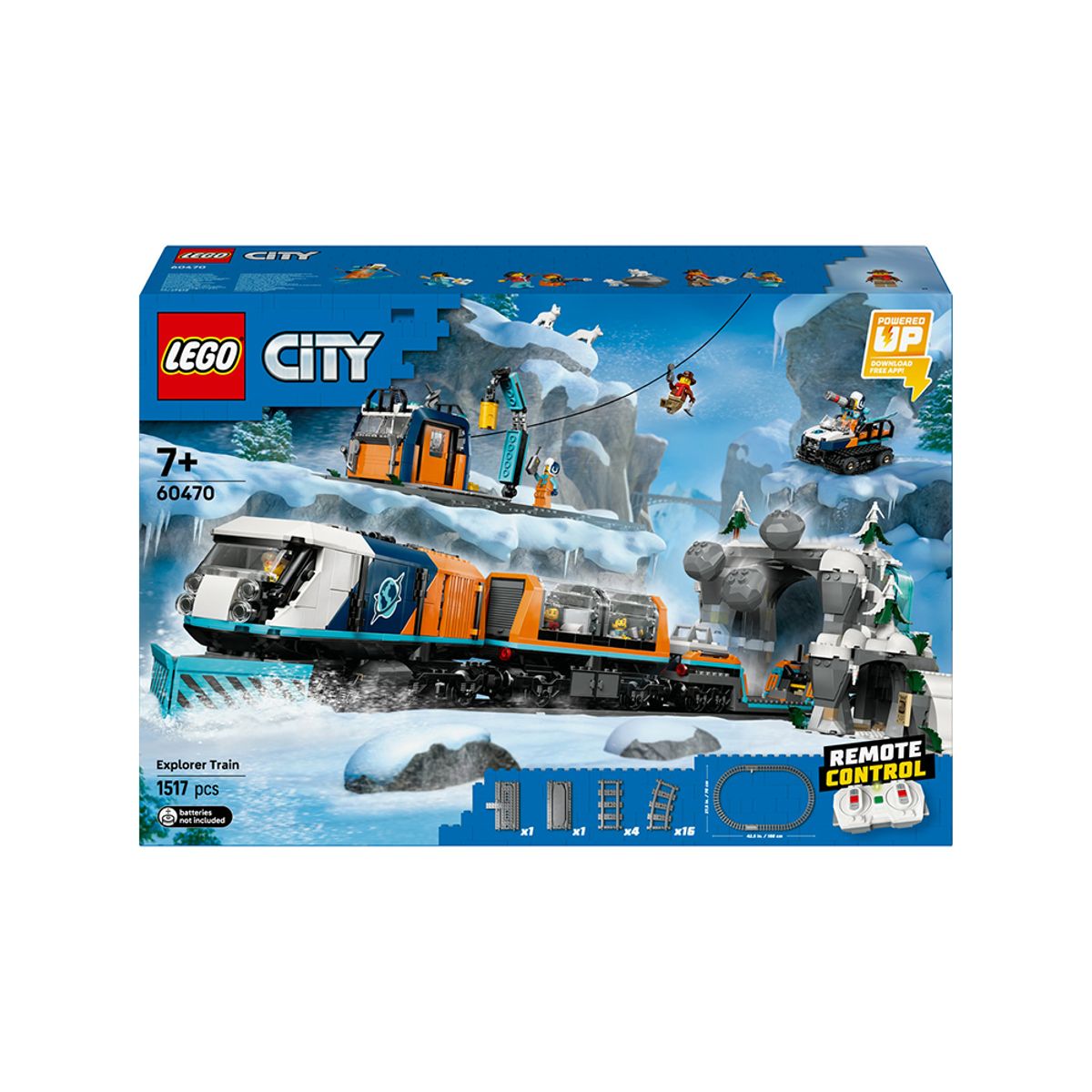 레고(LEGO) 레고 시티 60470 북극탐사 무선조종 특급 열차 [레고공식]