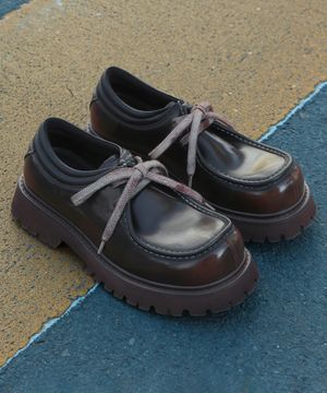 WTRD1147 샤인 샌딩 빈티지 왈라비 더비슈즈 브라운