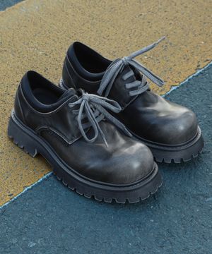 WTRD1136 시프 샌딩 빈티지 볼륨 더비슈즈 그레이