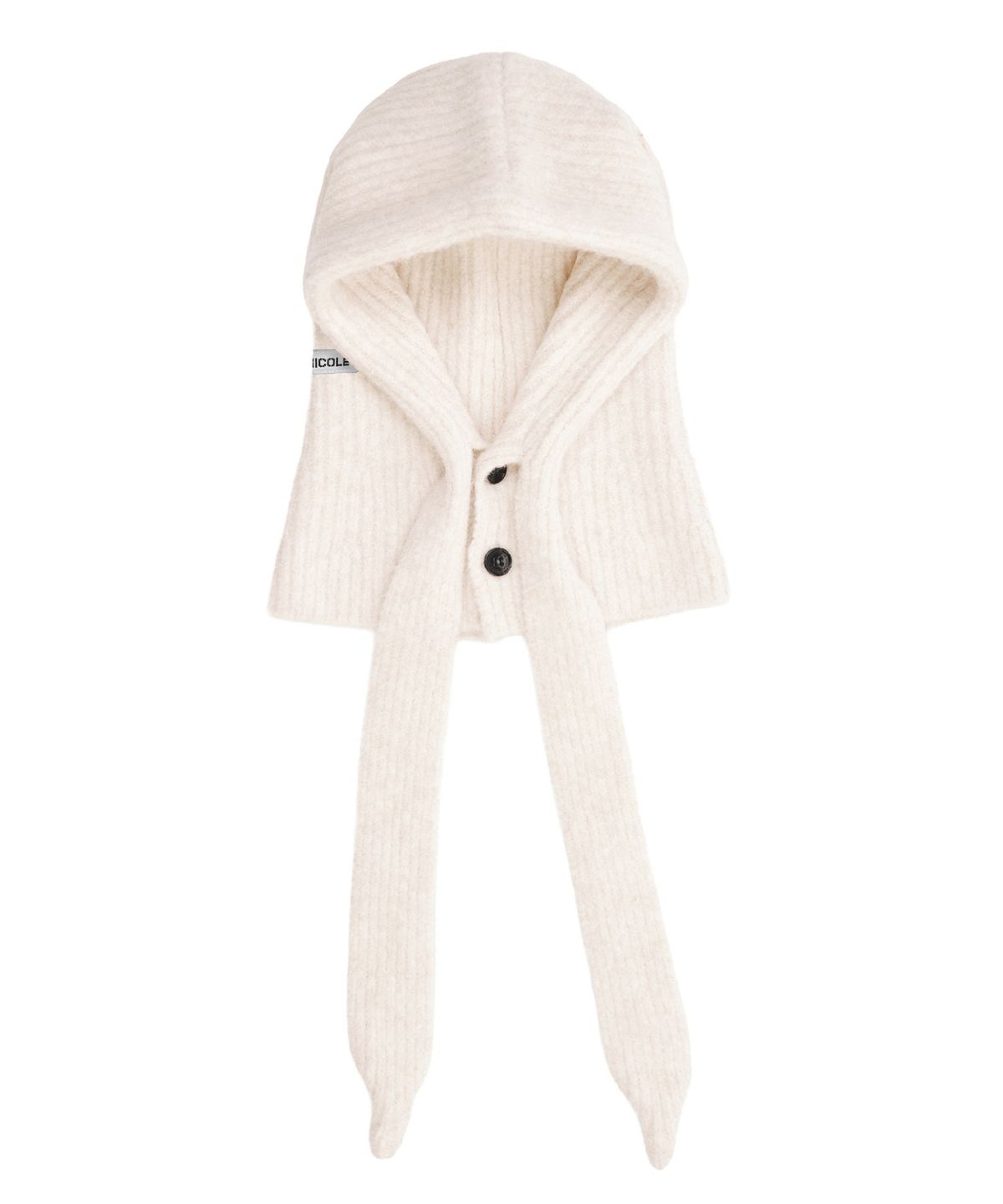 닉앤니콜(NICK&NICOLE) SOFT KNIT HOOD BALACLAVA_LIGHT BEIGE
