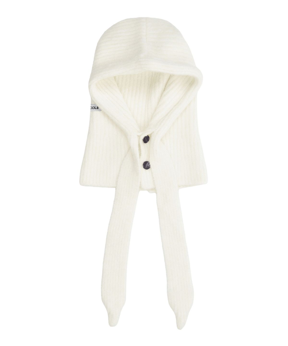 닉앤니콜(NICK&NICOLE) SOFT KNIT HOOD BALACLAVA_IVORY
