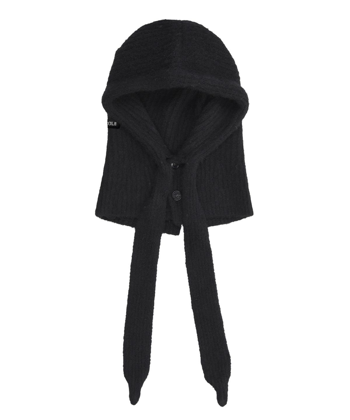 닉앤니콜(NICK&NICOLE) SOFT KNIT HOOD BALACLAVA_BLACK