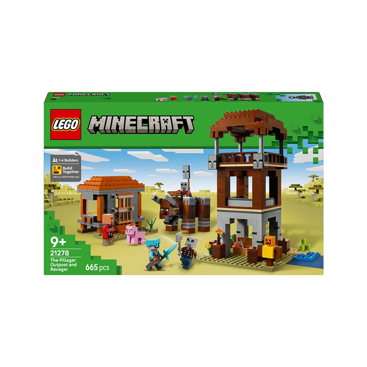 레고(LEGO) 레고 마인크래프트 21278 약탈자 전초기지와 파괴수 [레고공식]