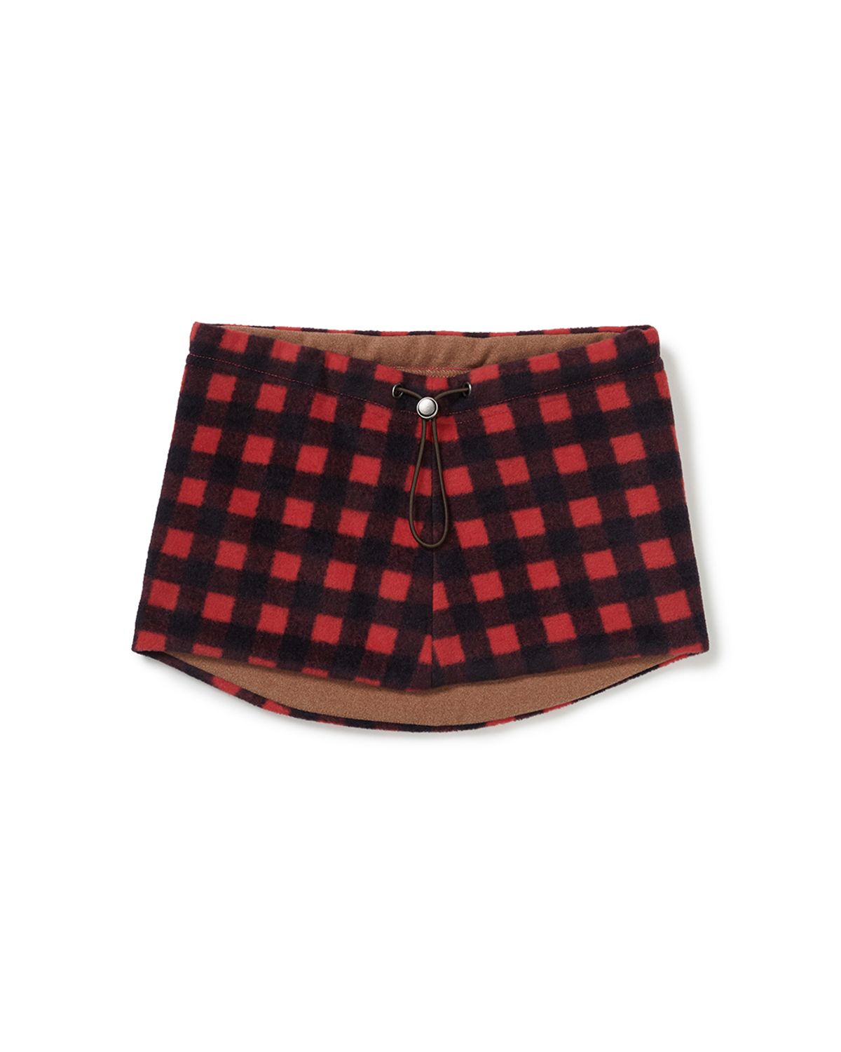 카락터(KARACTOR) Grid fleece neck warmer / Red