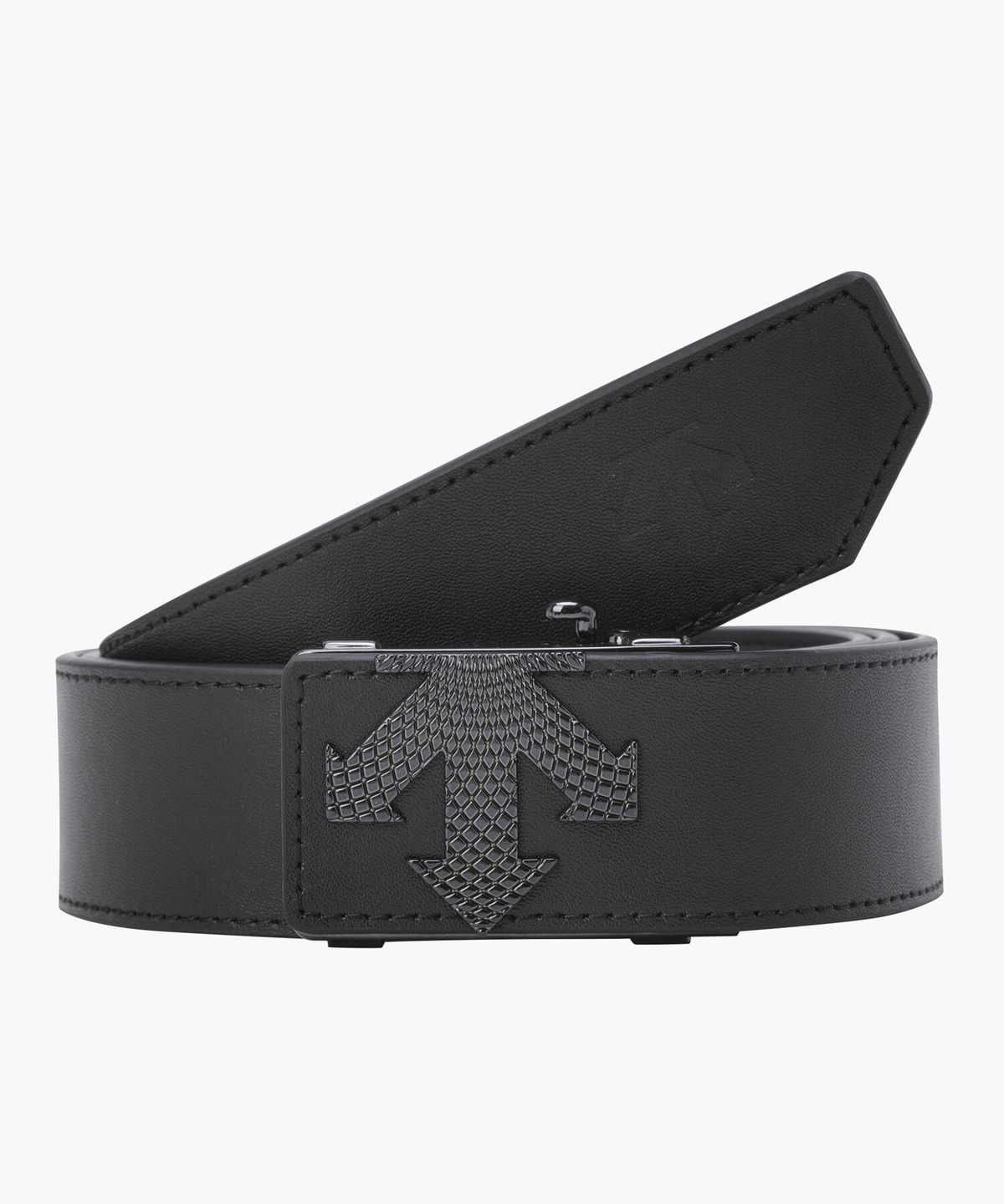 데상트 골프(DESCENTE GOLF) 남성 로고 포인트 반자동 벨트  DR12MFBT13