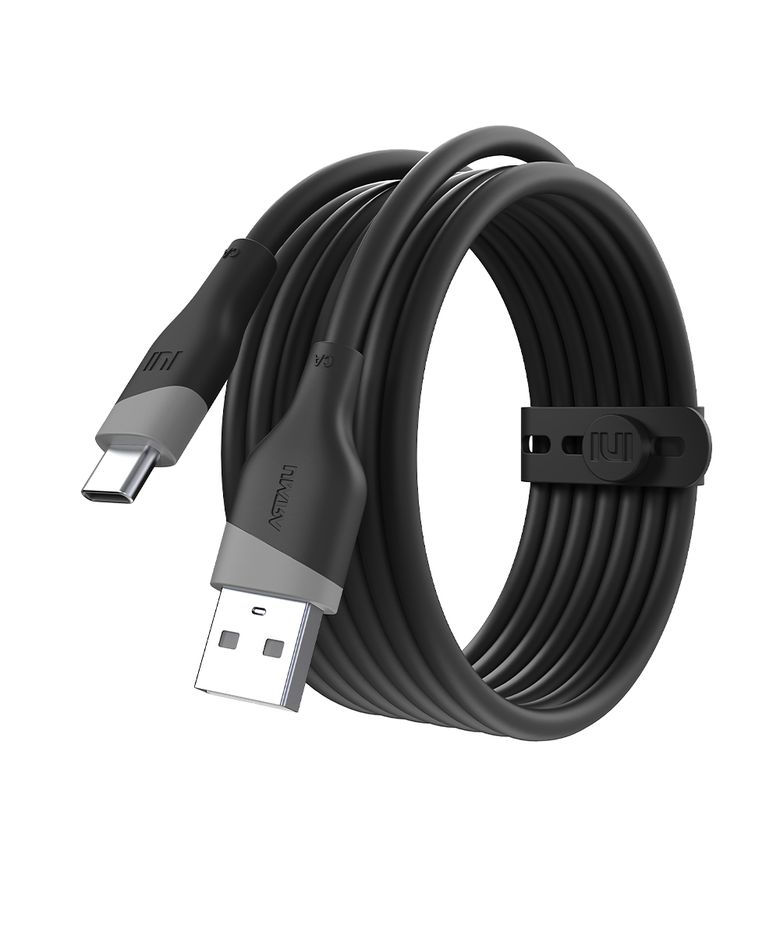 실키 USB C타입 고속충전 케이블 150cm 블랙