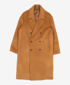 캐시미어 블렌드 오버사이즈 더블 코트 [탠 브라운] M