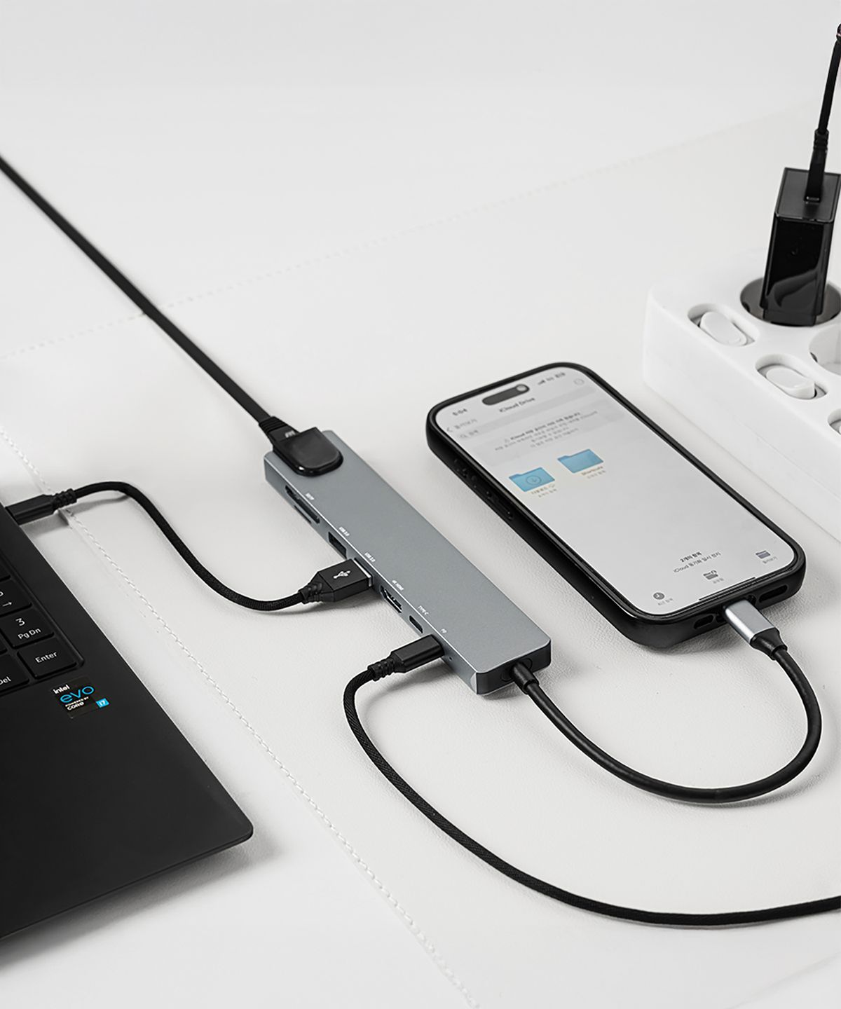 인썸(IN:SOME) 8in1 USB 3.0 6포트 c타입 멀티 허브 IMH-2