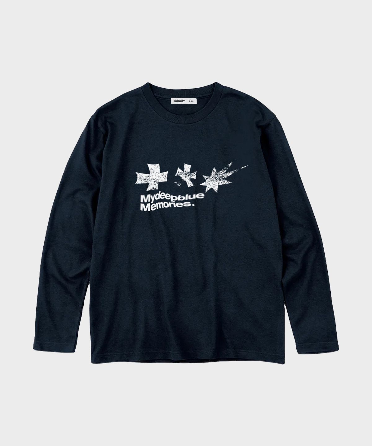 마이딥블루메모리즈(MY DEEP BLUE MEMORIES) SYMBOL GRAPHIC LONG SLEEVE(NAVY)