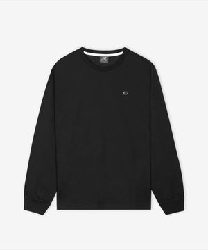 NBNDG21203 / UNI 에센셜 스몰로고 긴팔티 (BLACK)