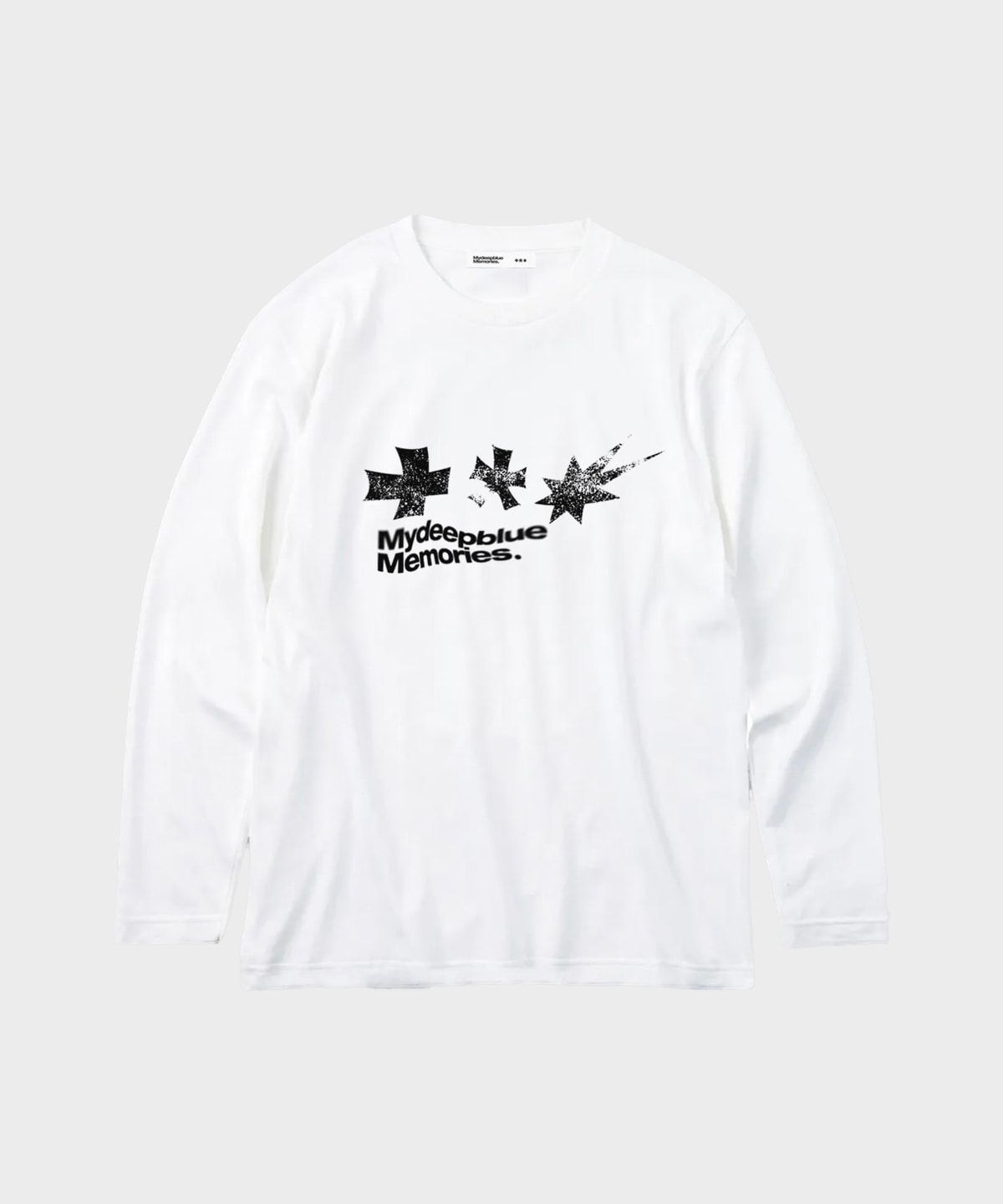 마이딥블루메모리즈(MY DEEP BLUE MEMORIES) SYMBOL GRAPHIC LONG SLEEVE(WHITE)