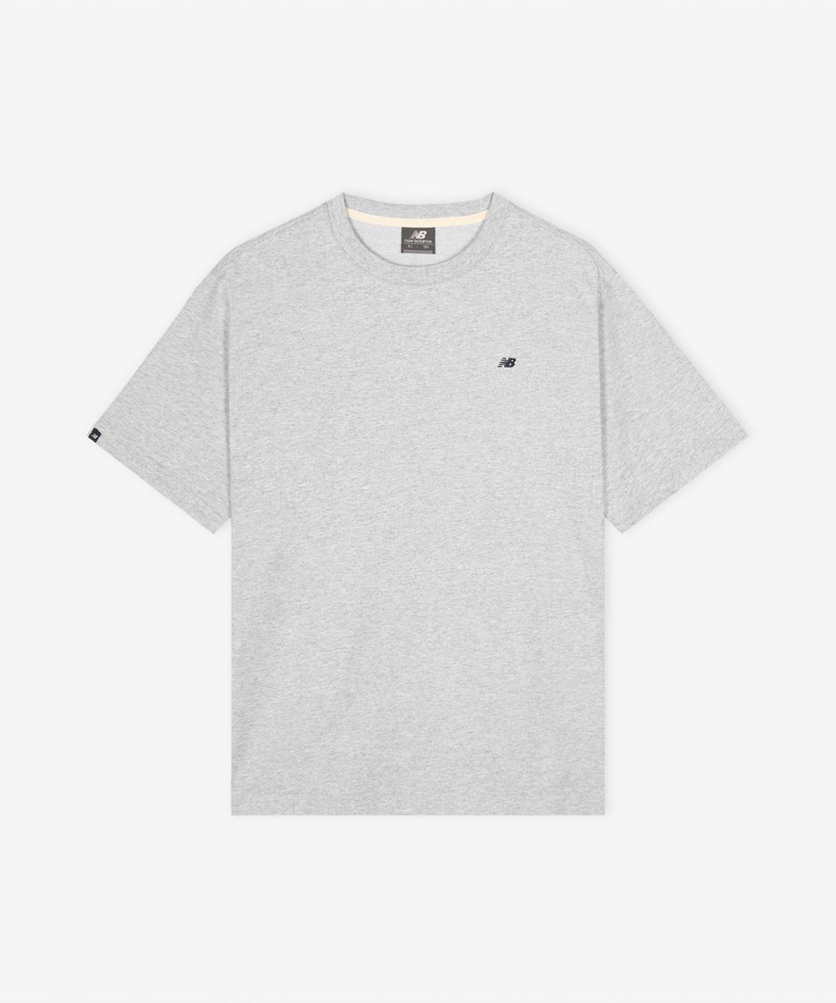 뉴발란스(NEW BALANCE) NBNEG21203 / UNI 에센셜 스몰로고 반팔티 (GRAY)