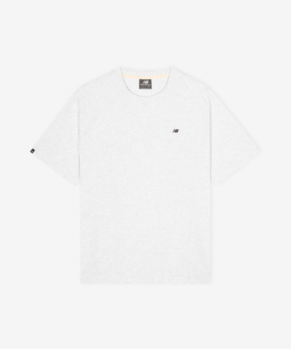 뉴발란스(NEW BALANCE) NBNEG21203 / UNI 에센셜 스몰로고 반팔티 (LIGHT GRAY)