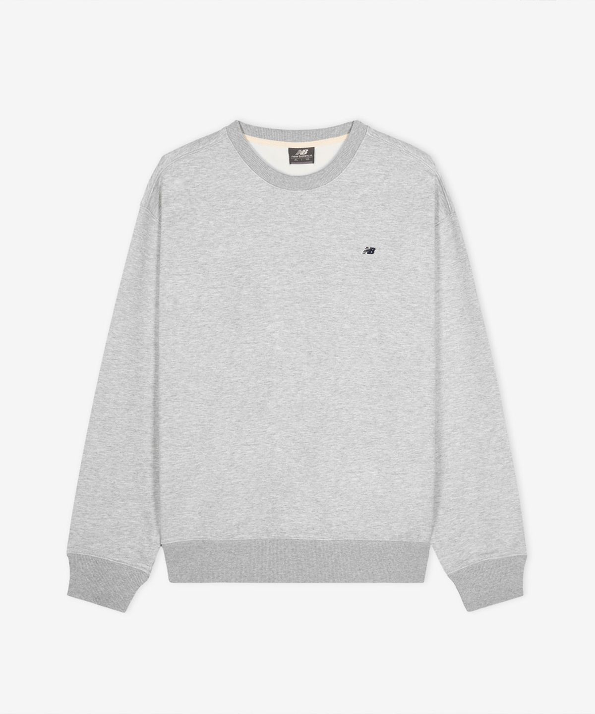 뉴발란스(NEW BALANCE) NBNCG11203 / UNI 에센셜 스몰로고 맨투맨 (GRAY)