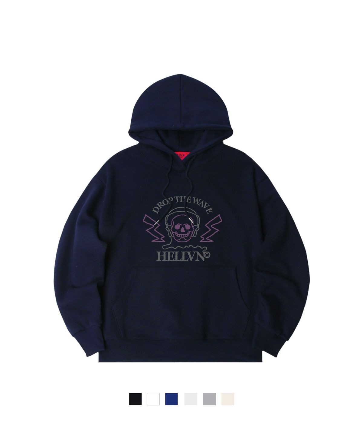 헬븐(HELLVN) H/V DROP WAVE 오버핏 기모 후드 (GOH4-6HV084)