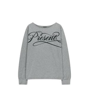 PRESENT ONE SHOULDER LS TEE GREY(MG2FFFT577A)