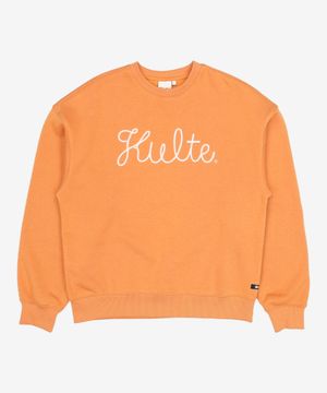 SCRIPT CHAIN EMB CREWNECK_ORANGE S