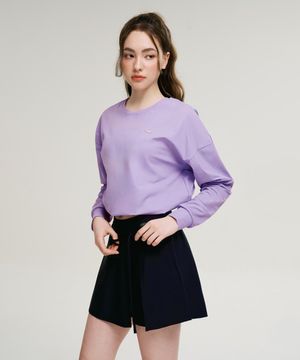 [SET] 에어파스텔 스트링 여성 래쉬가드 + 랩스커트 큐롯 라벤더