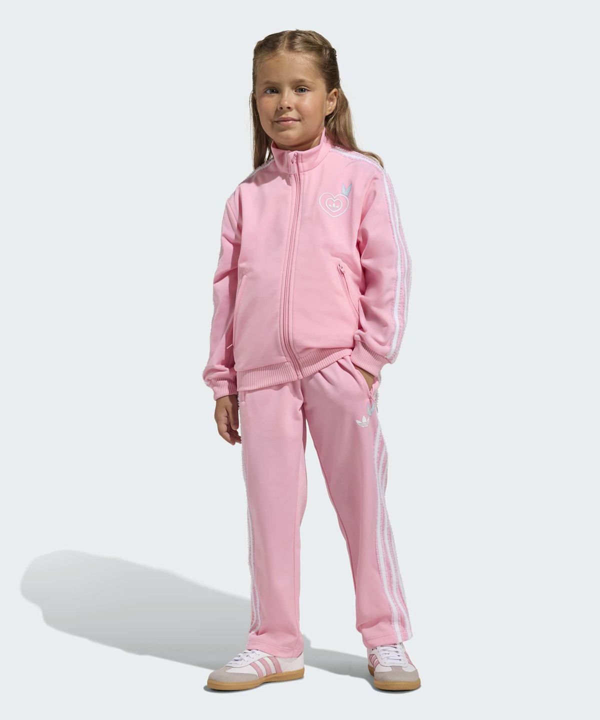 아디다스 키즈(ADIDAS KIDS) 아디다스 X 디즈니 엘리스 파이어버드 트랙 수트 키즈 - 핑크 / KE9978