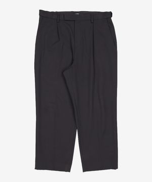 루즈 테이퍼드 히든 밴딩 크롭 슬랙스 [블랙] 31