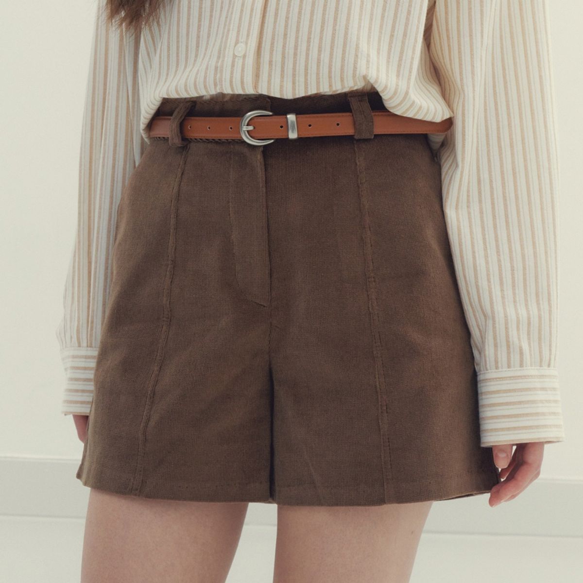 브링마이띵즈(BRINGMYTHINGS) 라운지 코듀로이 숏 팬츠_brown