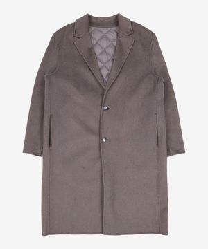 싱글 핸드메이드 코트 (다크그레이) 110