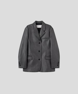 모던  스킨 블레이저 [차콜]