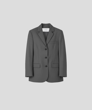 오버핏 테일러드 자켓 [차콜]