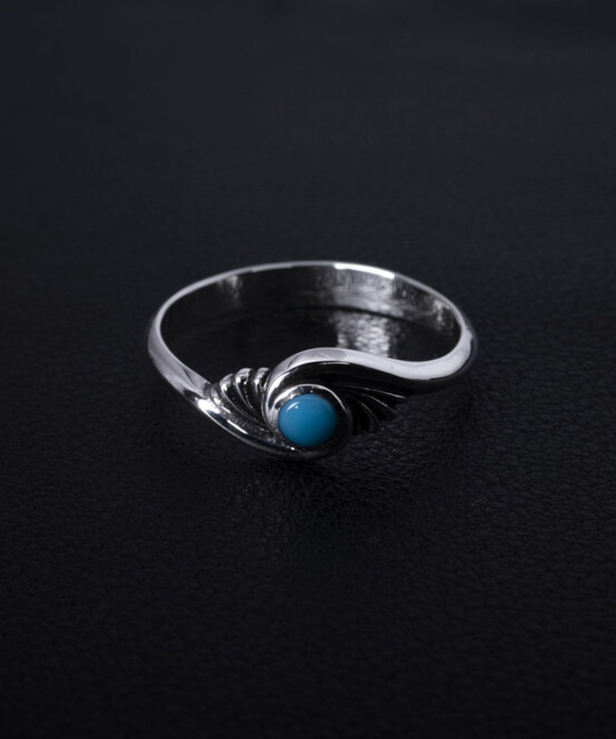 조실버(JOSILVER) 새싹 산들바람 반지(Turquoise)