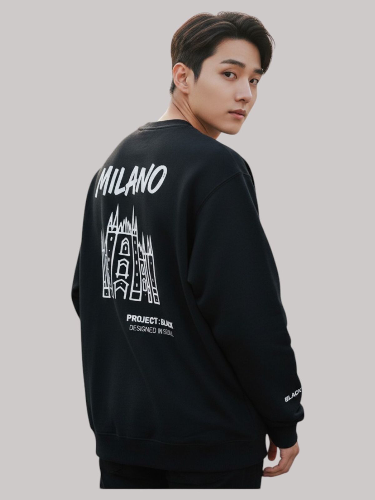 지블랙(ZBLACK) 글로벌 시티 씨리즈 맨투맨 MILANO