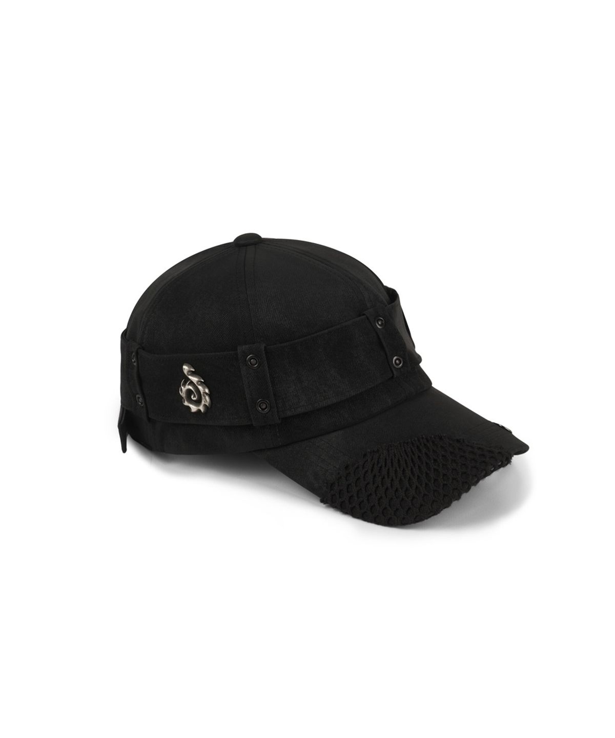 보니앤키예(BONIENKIYE) Leather Belt Cap (Black)