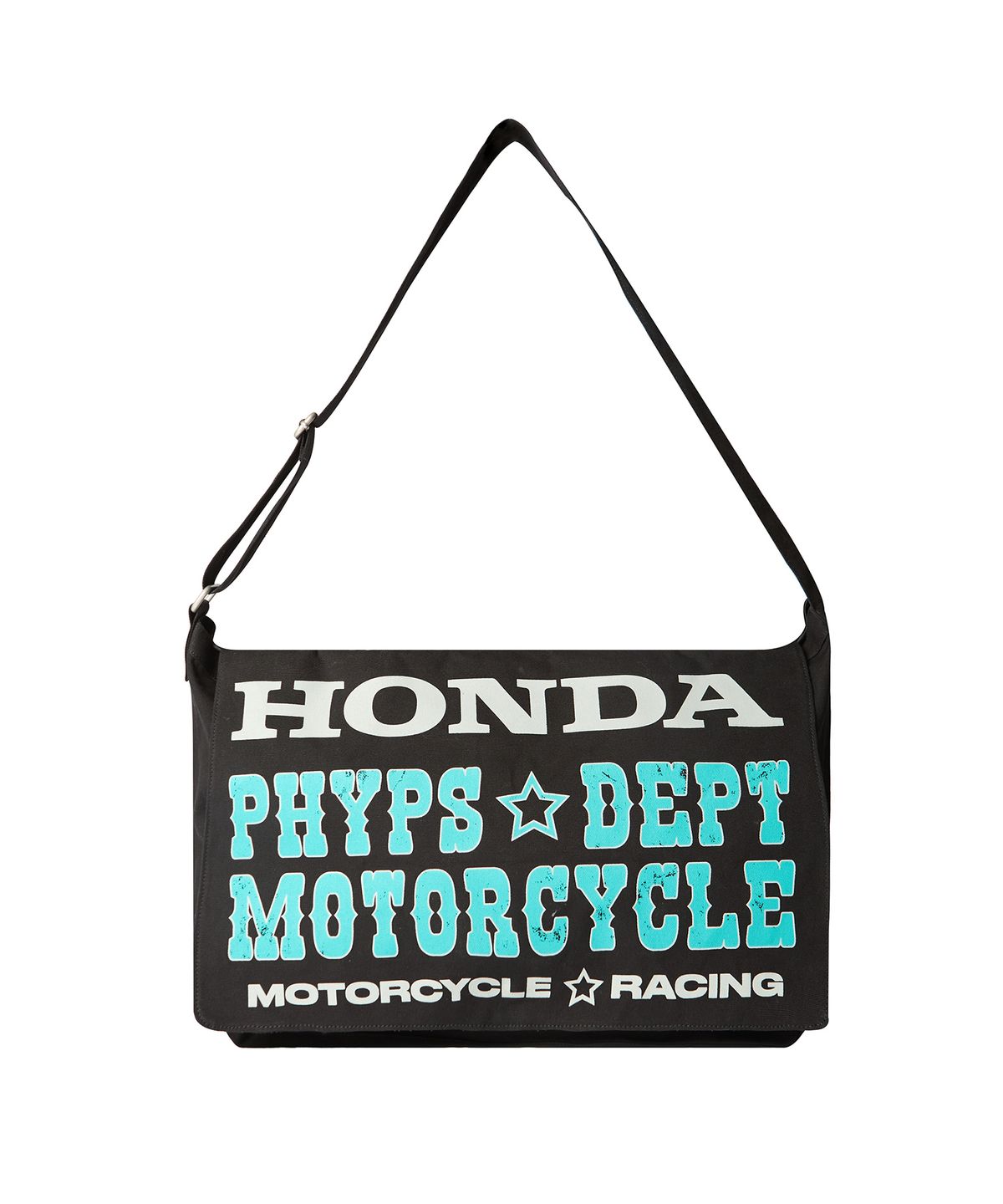 핍스 모터사이클(PHYPS MOTORCYCLE) Honda Typography Duffel Canvas bag_Black