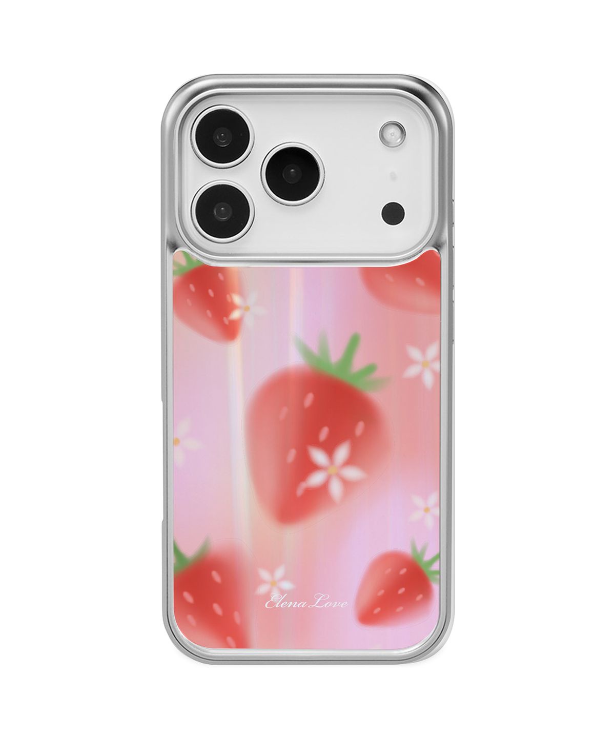 엘레나 러브(ELENALOVE) [Clear case] Berry Dream 홀로그램 케이스