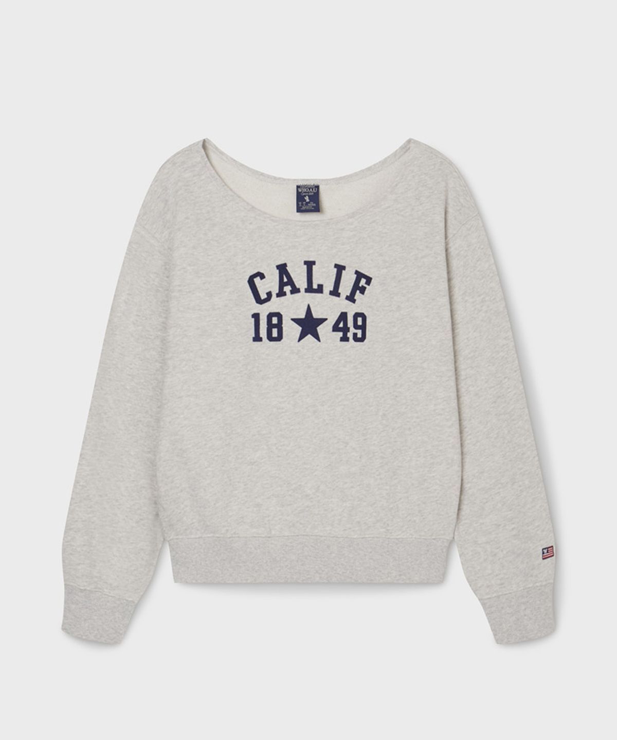 후아유(WHO.A.U) Cali Raw Cut Sweatshirt(Loose Fit) / WHMWG2291F