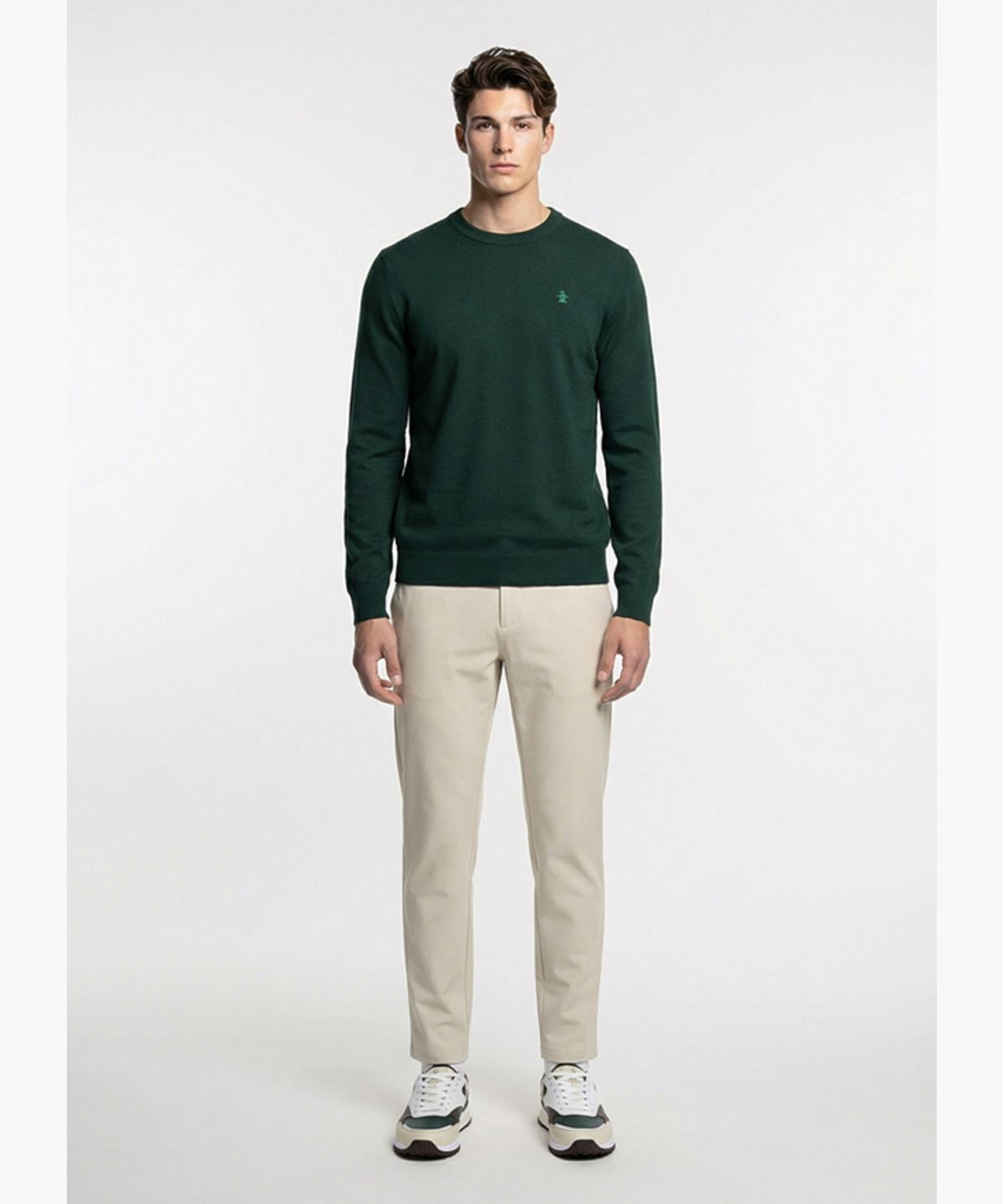 먼싱웨어(MUNSINGWEAR) 남성 골조직 팬츠 라이트베이지 MR121MPT12