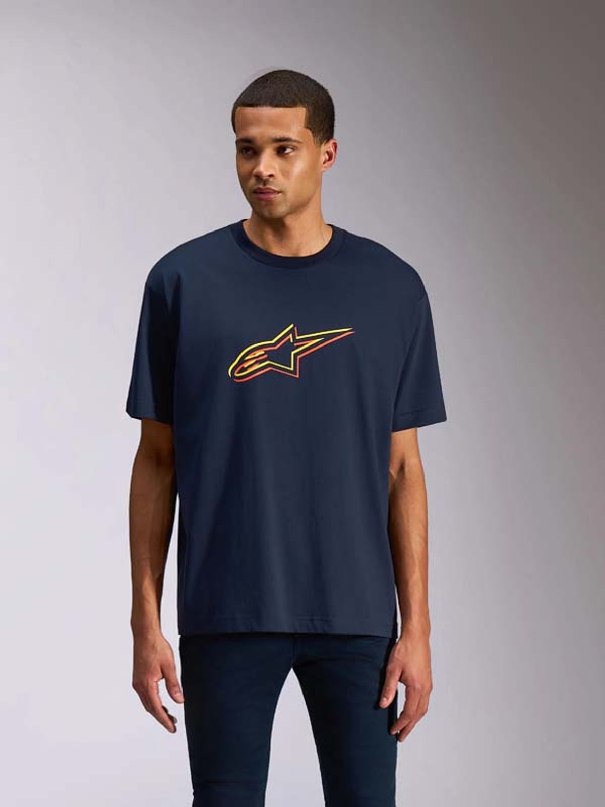 알파인스타즈(ALPINESTARS) ALTER OVERSIZED SS CSF TEE - NAVY