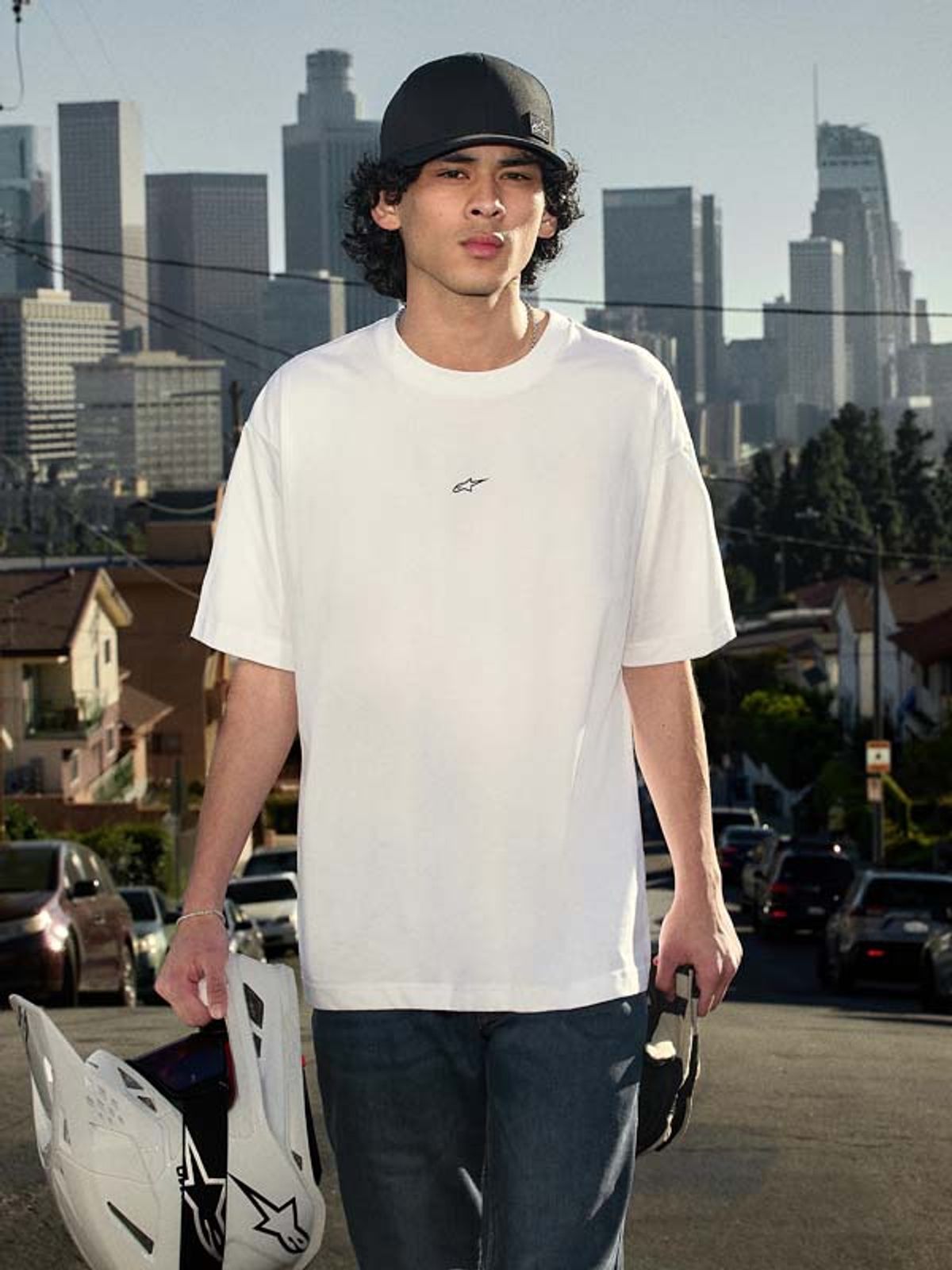 알파인스타즈(ALPINESTARS) FOCUSED OVERSIZED SS CSF TEE - WHITE